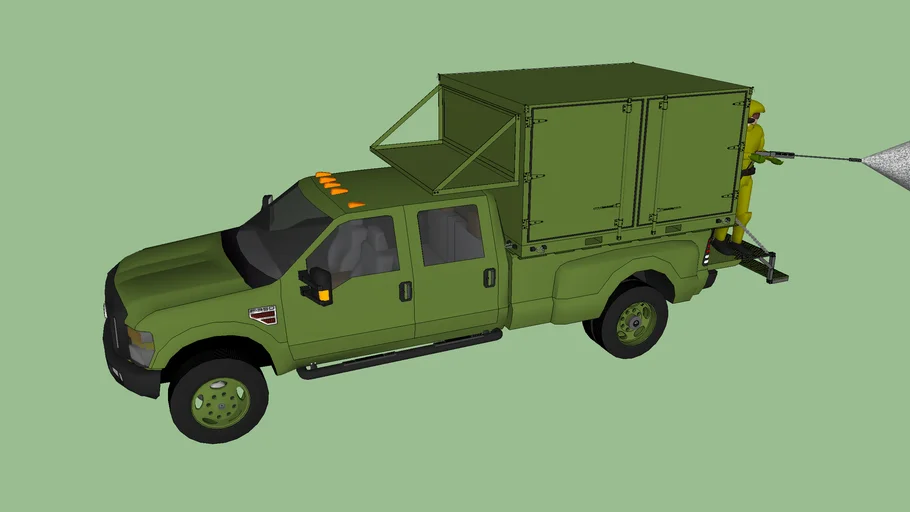 Ford F 350 with ISU 80 decon container