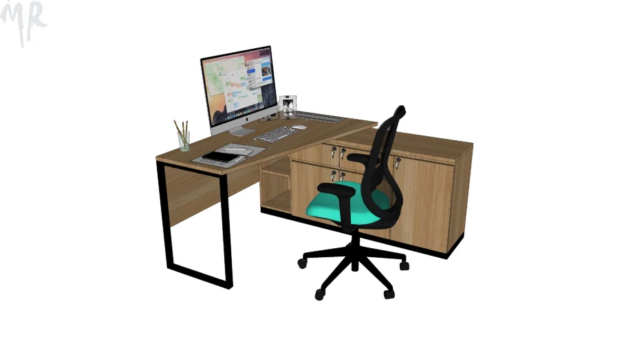 Table Chair - Office set 1 by #martapasaa