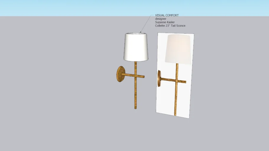 Collette 23' Tail Sconce | 3D Warehouse