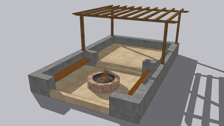 Gazebo and Fire pit