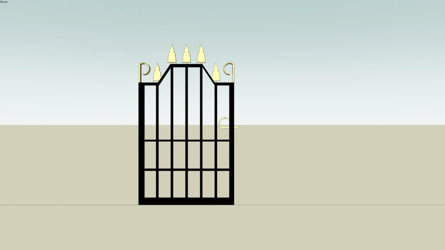 Wrought-iron gate