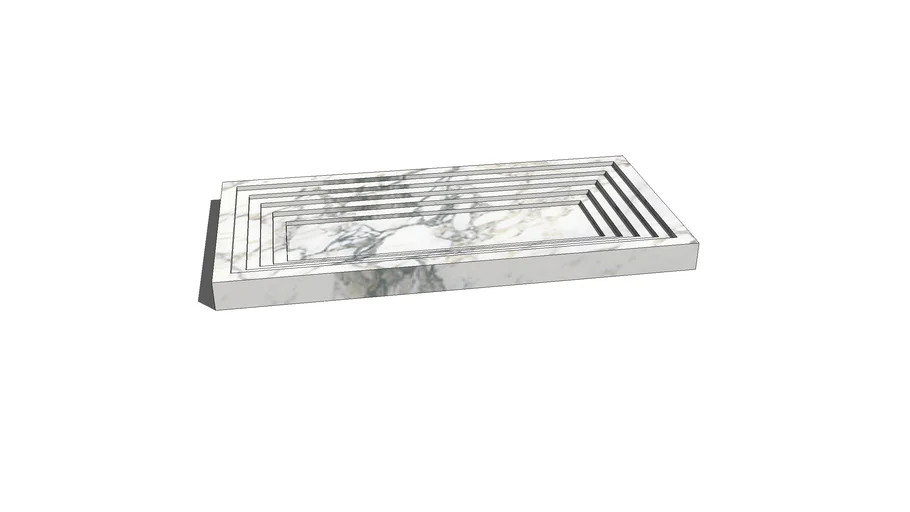 West Elm Stepped Marble Vanity Tray