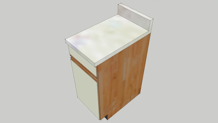 Simple kitchen counter 3 | 3D Warehouse