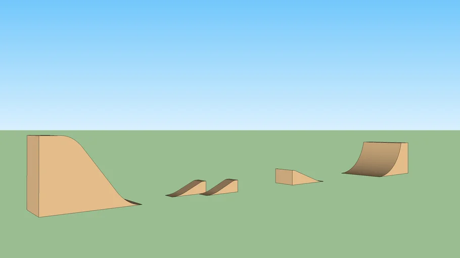 simple X-GAMES mega-ramp | 3D Warehouse