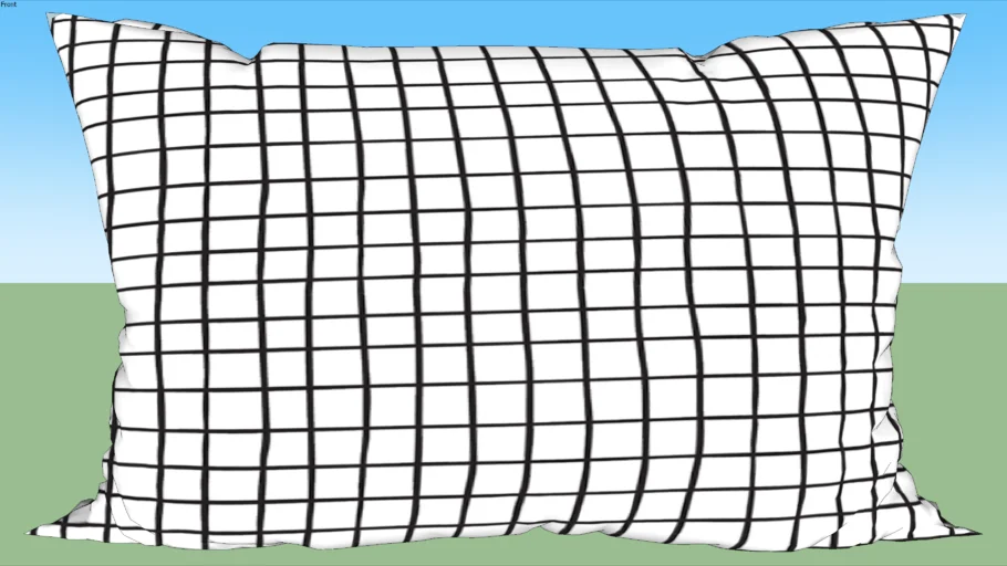 Fronha Quadriculado Branco - Mooui