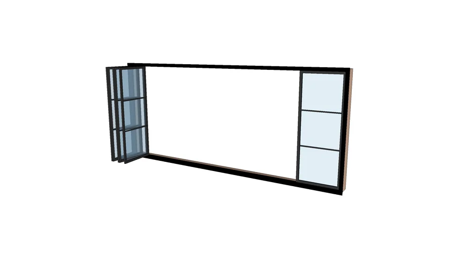 patio folding door open