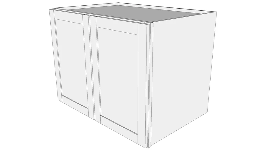 Bayside Wall Cabinet 24W3627 - 24" Deep, Two Doors