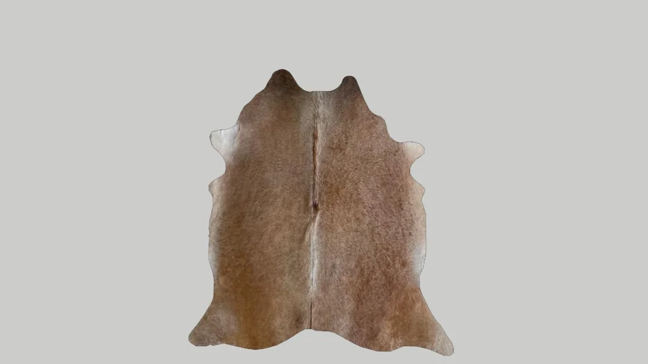 Tapete de Couro Formato Natural - Gris Bege