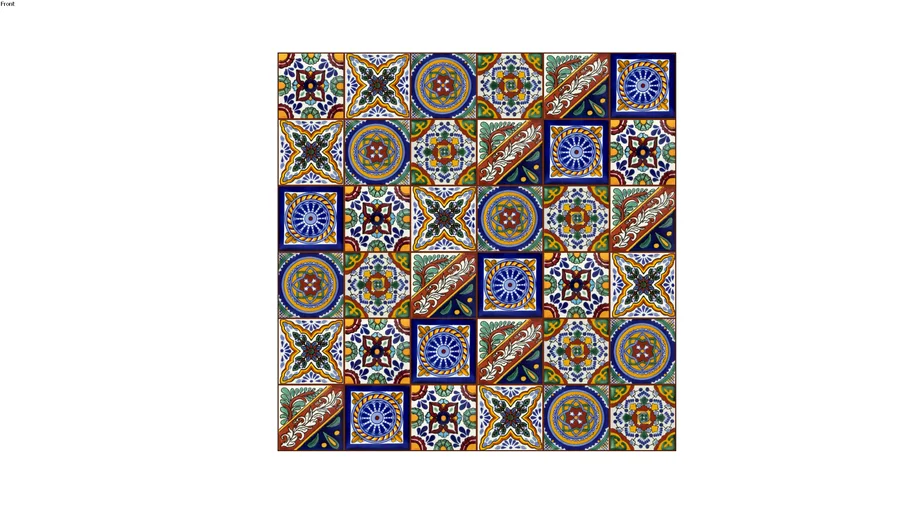 Ramon - Mexican patchwork tiles Talavera