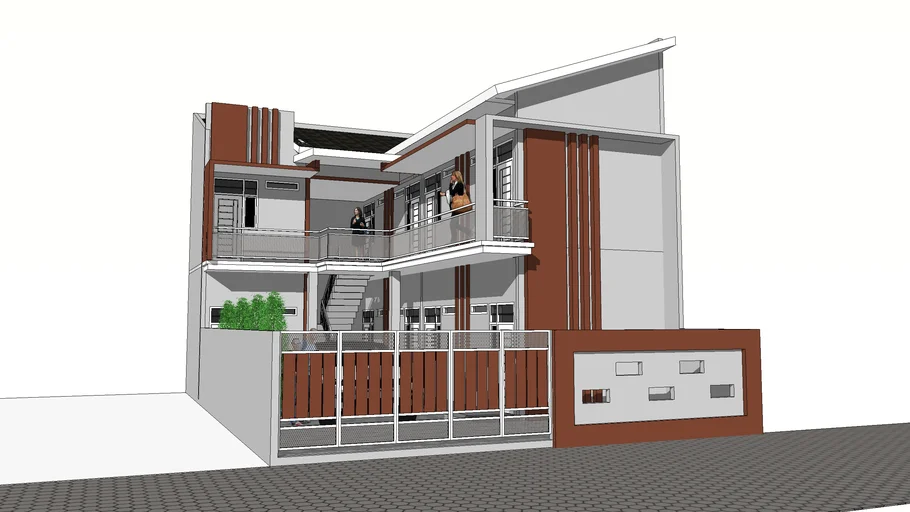 rumah kost 2 lantai