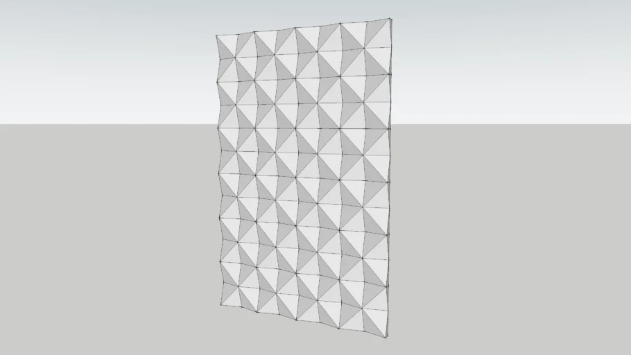 Decorative wall panel 3D