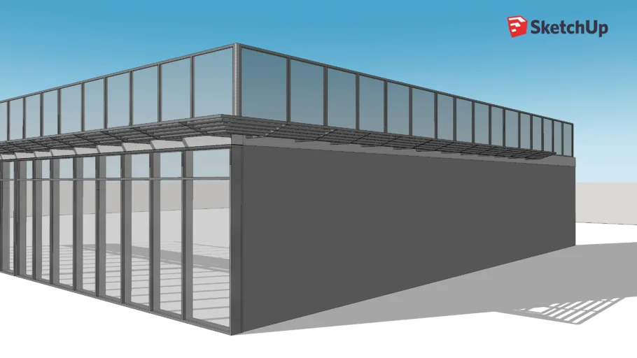curtain wall with canopy