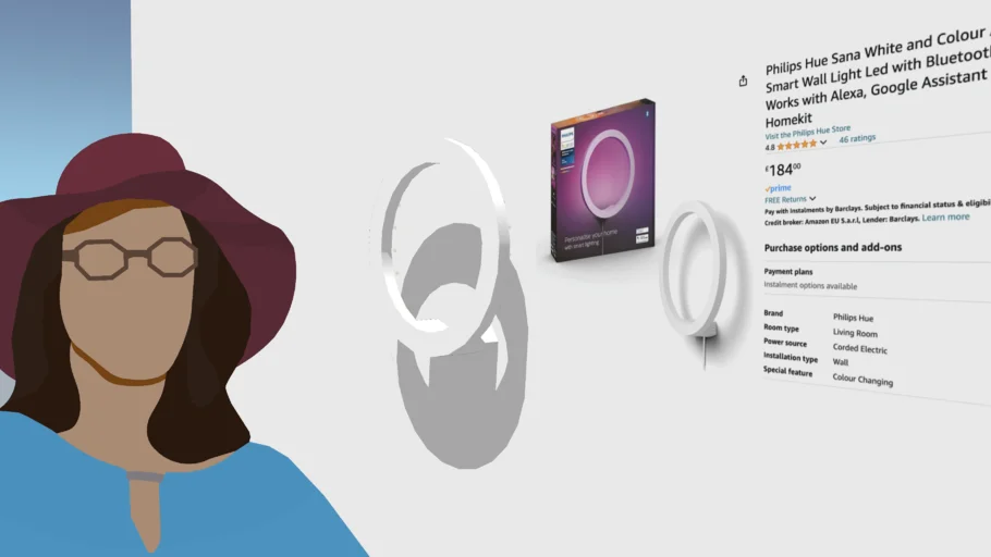 Philips Hue Sana - Smart Wall Light