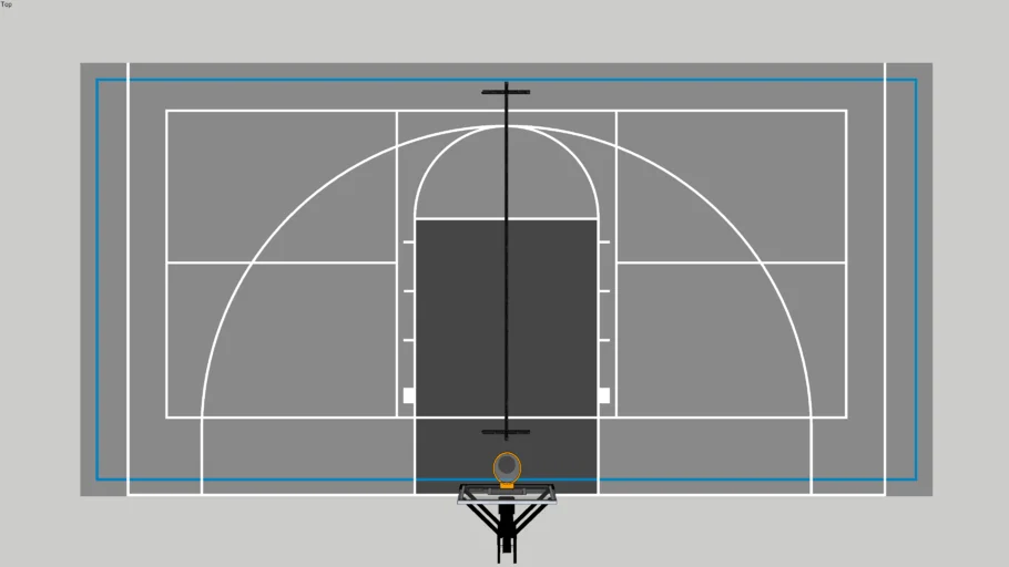 Backyard Combo Court Basketball Pickleball 