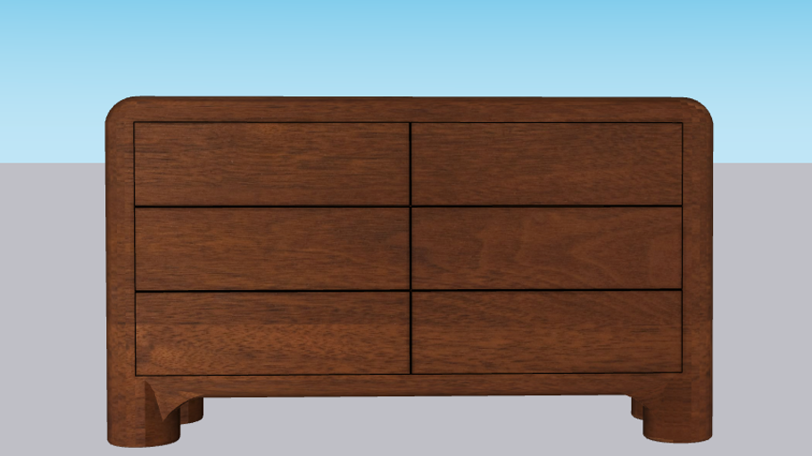 West Elm Linden 6-Drawer Dresser (58")