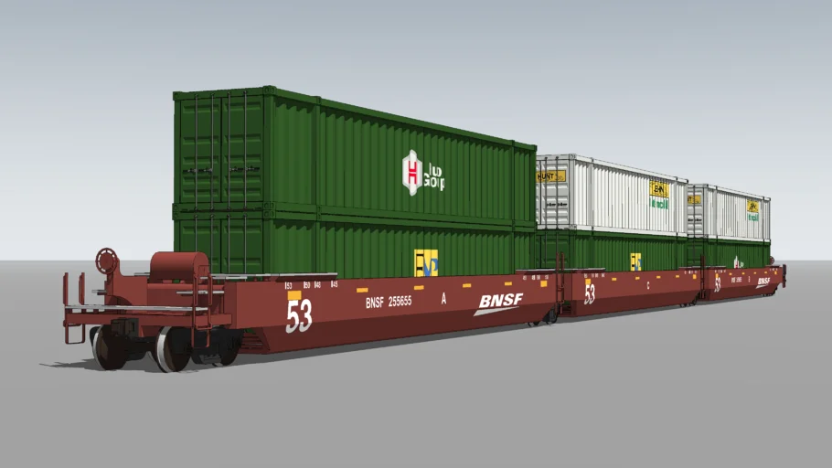 Gunderson Maxi IV Well Car - BNSF Railway