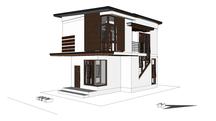 2 STOREY TROPICAL HOUSE 