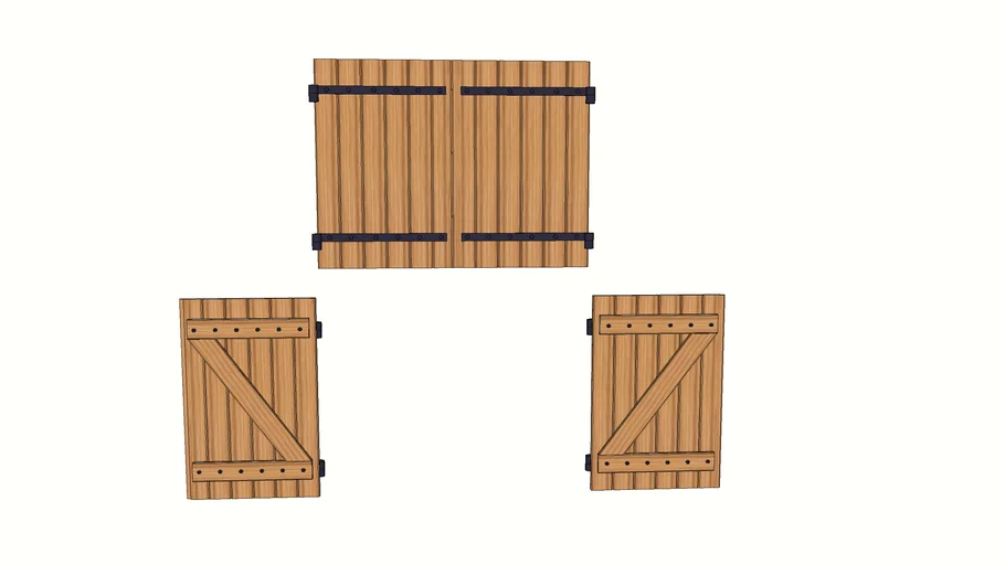 Wooden shutters