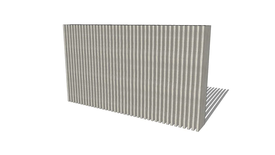 reeded panel