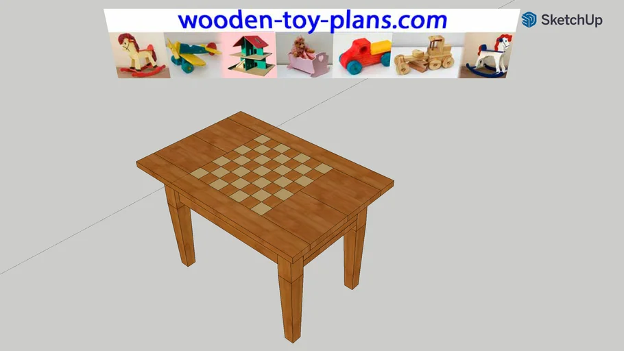 Furniture woodworking plans chess table