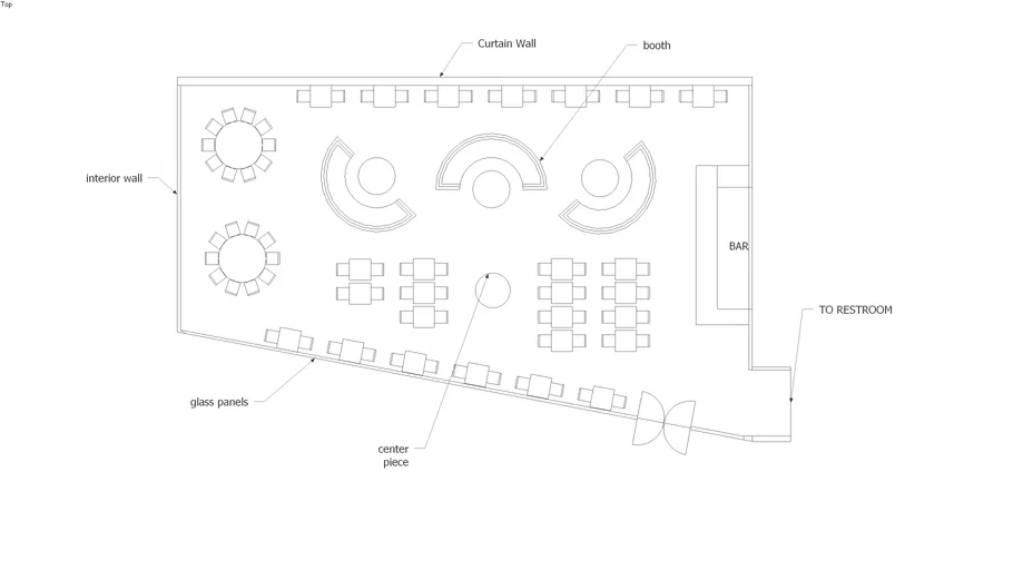 Cafe Floor Plan Layout