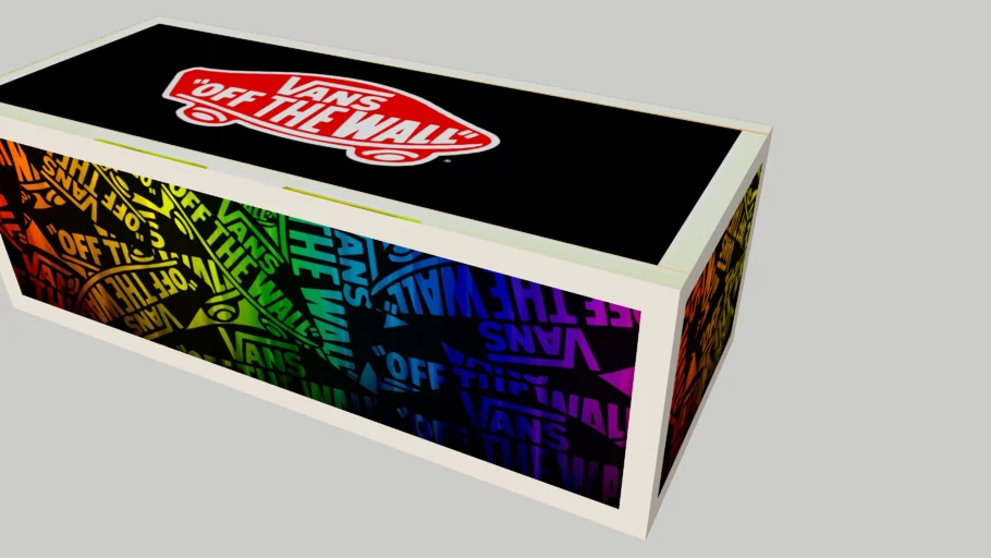 Vans Shoes Box (Black and Rainbow)