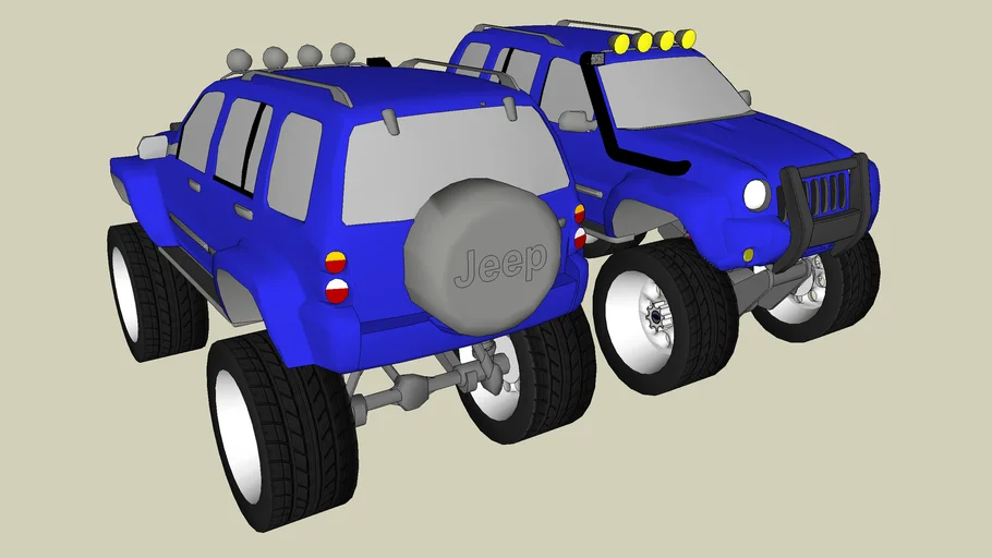 Jacked Up Jeep Liberty