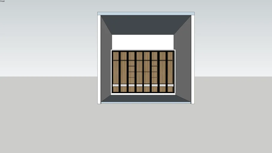 Master Bedroom Wardrobe with glass finish