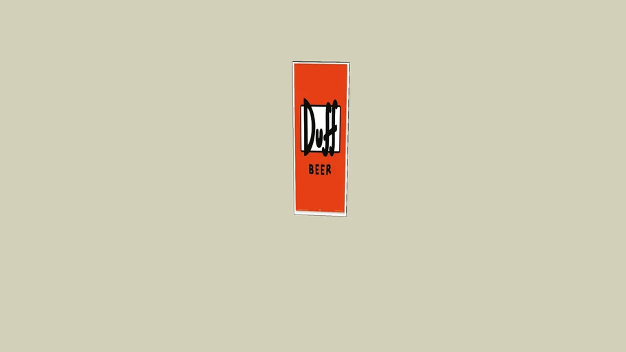 Poster Duff beer