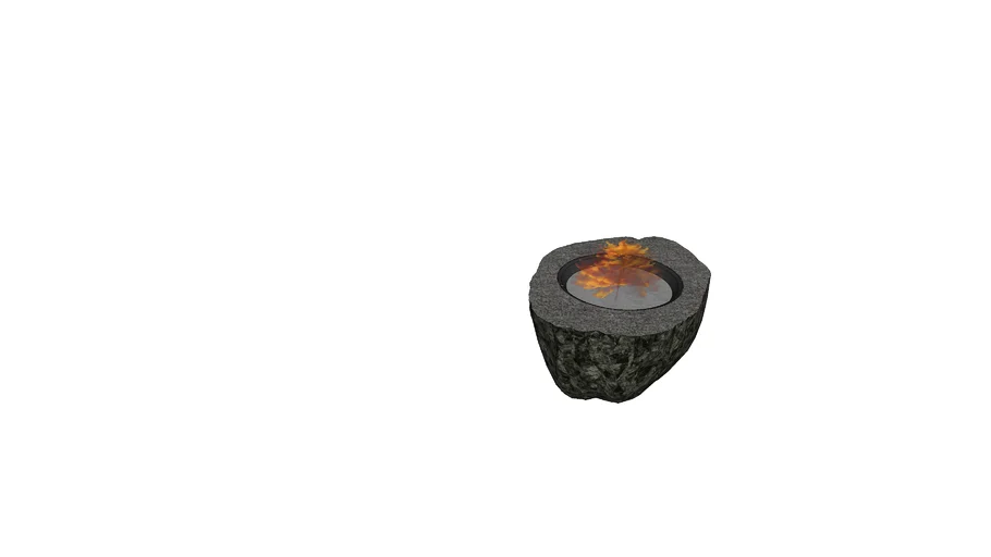 Gas Firepit Rock