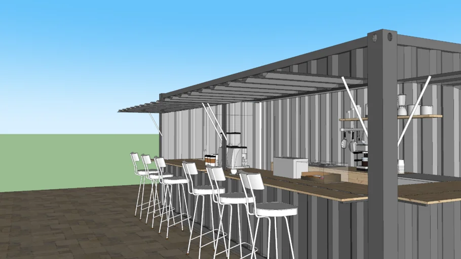 container cafe coffe