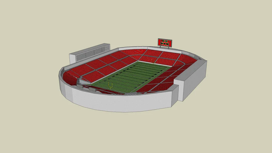 Red Football Stadium