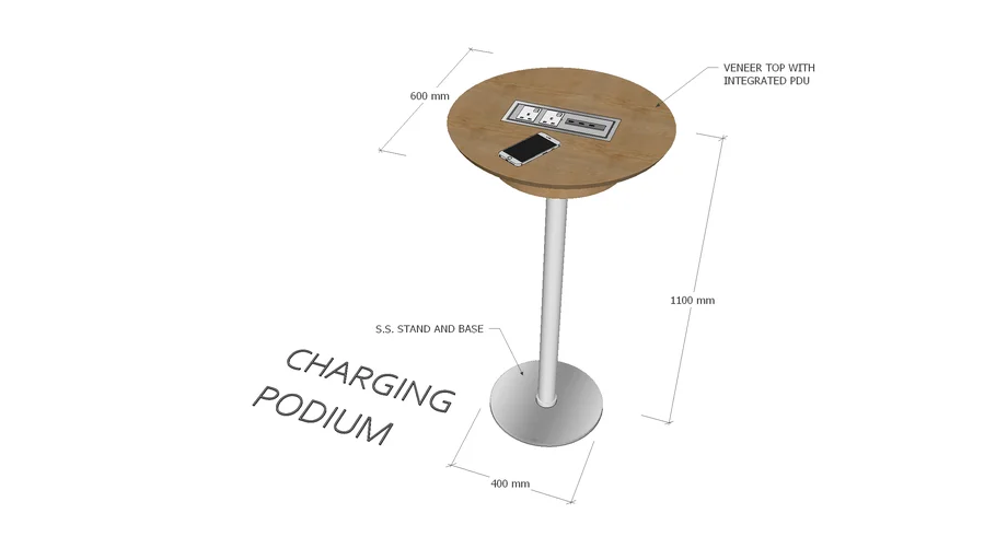 Freestanding charging station