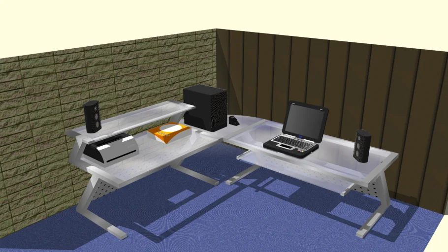 My computer desk and NX5000 laptop