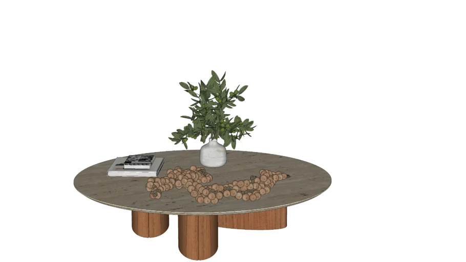 Mesa de Centro Paola (Pedra) - Olho Moveis