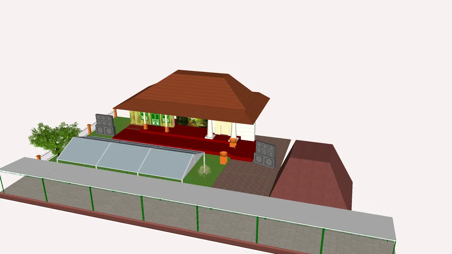 Stage and Tent Anjungan DKI Jakarta TMII