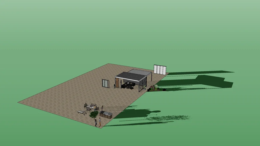 base pergola avec eclairage et accessoires renson par ALS47 2022
