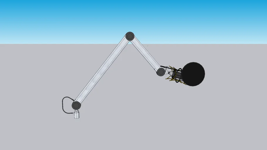 Gaming microphone with stand