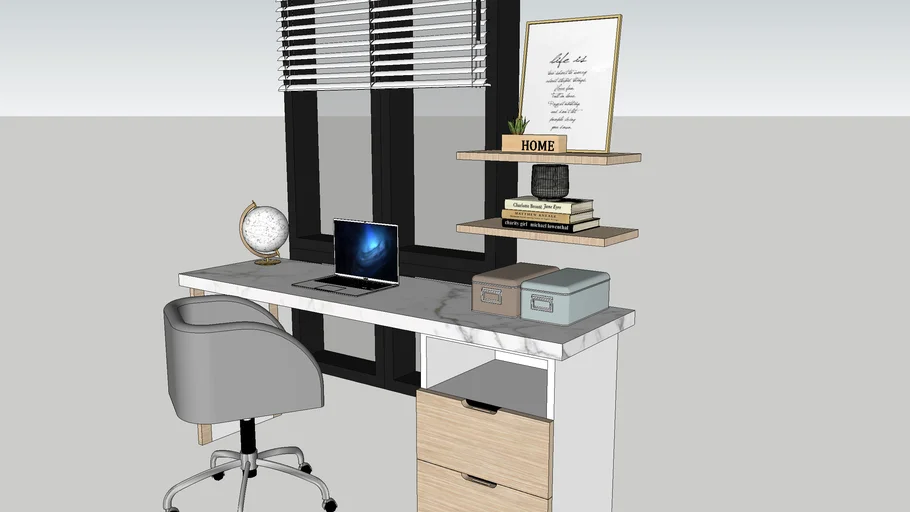 STUDY TABLE + WINDOW