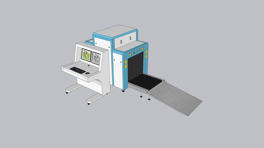 X-ray Security Scanner (Cargo Type) 3D