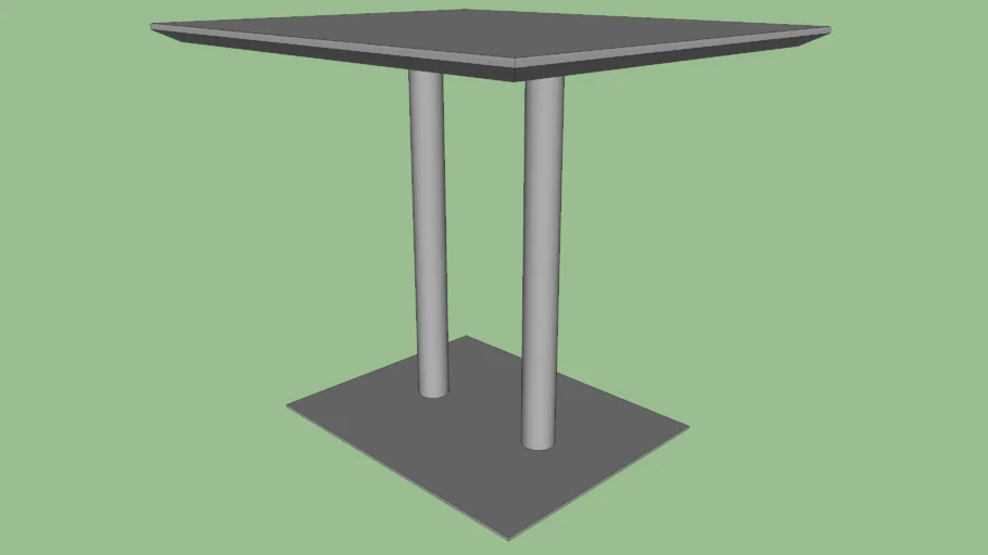 36' High, 30'x42', Rectangular Rambo Table Two Columns One Base ...
