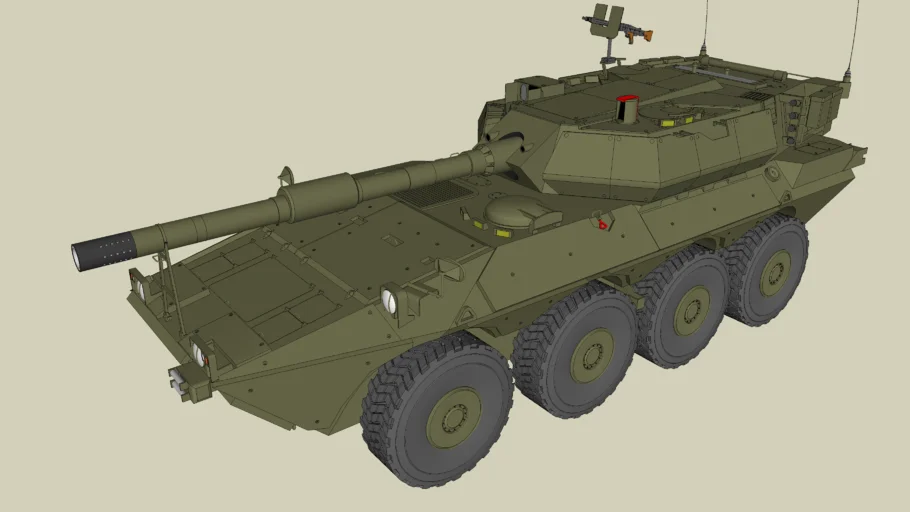 Italian "Centauro B1" wheeled tank destroyer - Heavy detailed!!!