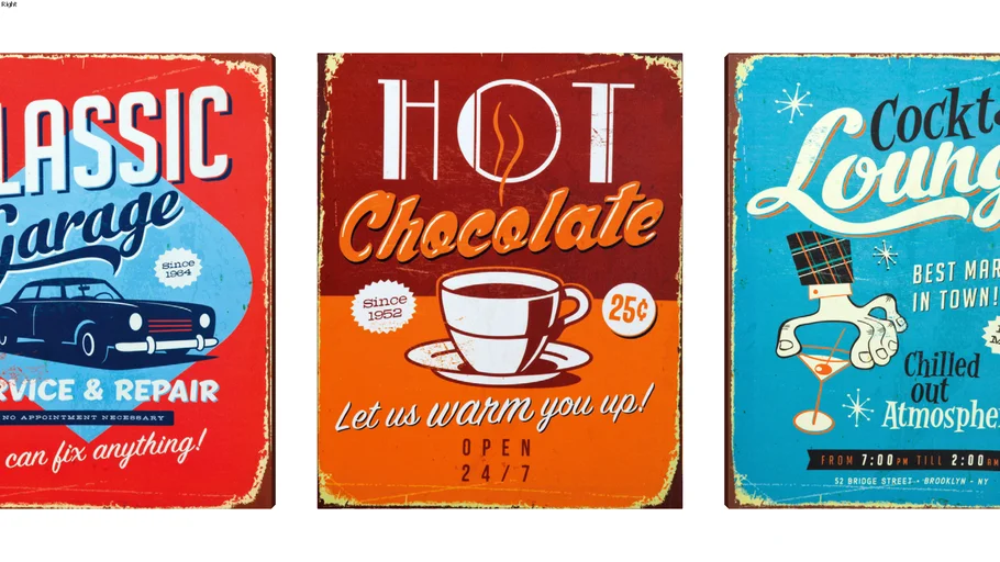 35496 Picture Sign Choco Lounge 40x40cm Assorted
