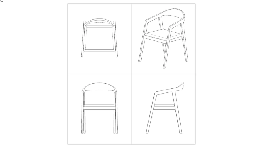 UNIT 14 | ARMAND Dining Chair-2D