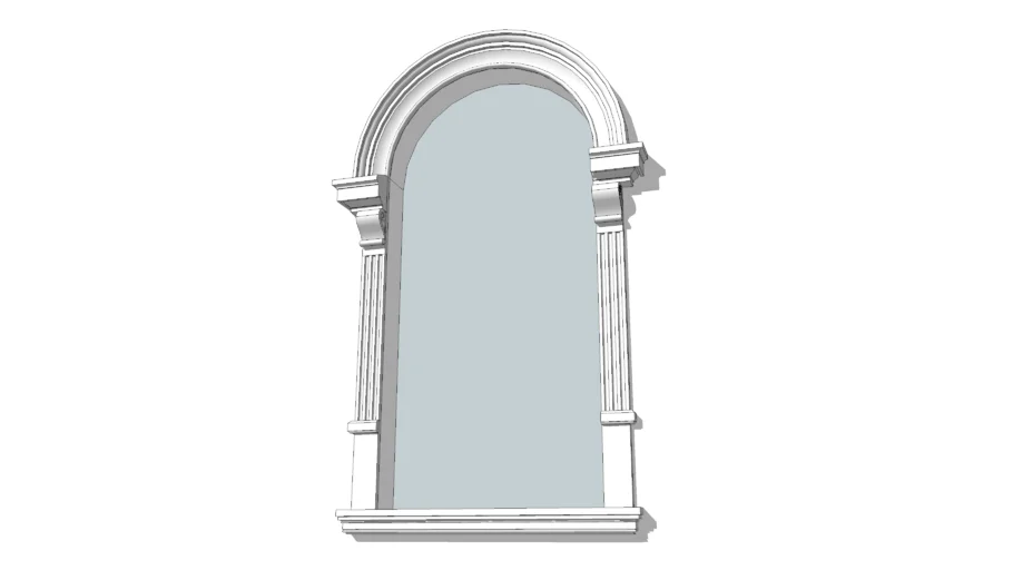 Arched window trim exterior