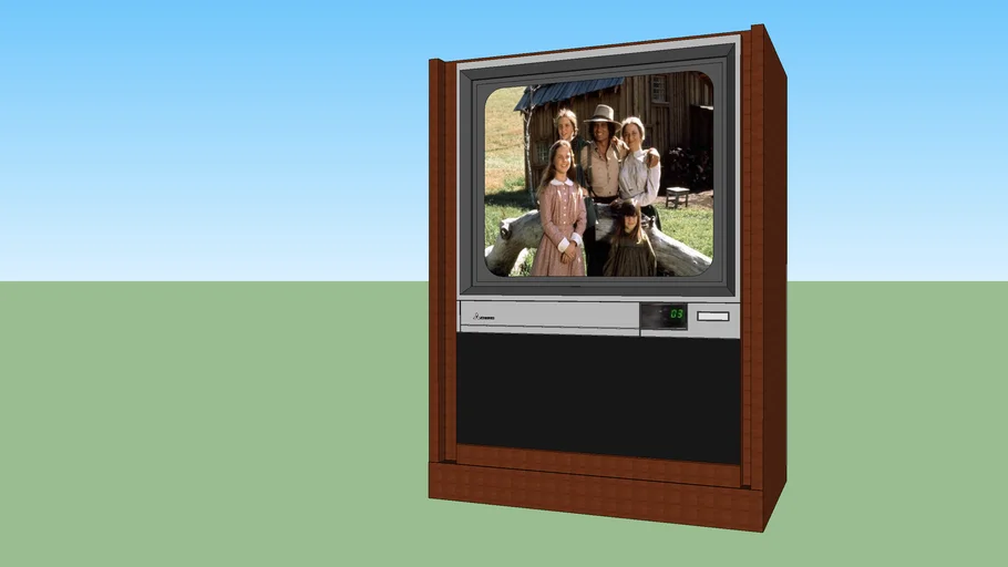 Mitsubishi CRT console TV (CK-2561R)