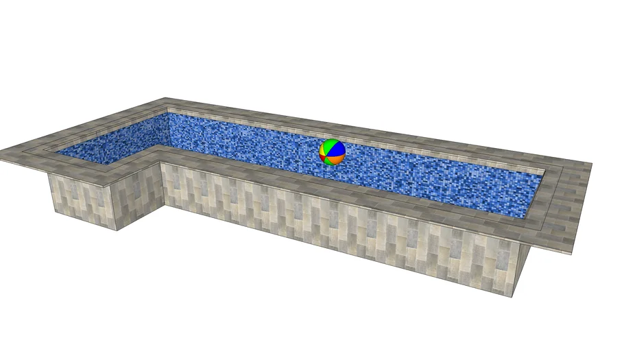 Piscina em L