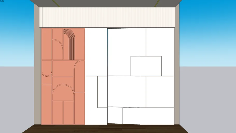 Modern Hidden Door Paneling