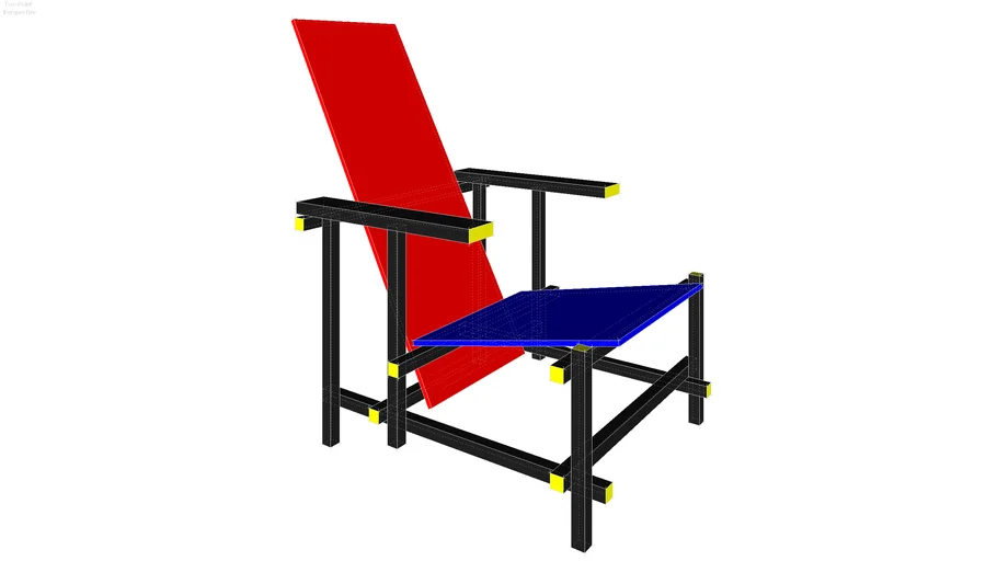 Cadeira Mondrian  Gerrit Rietveld