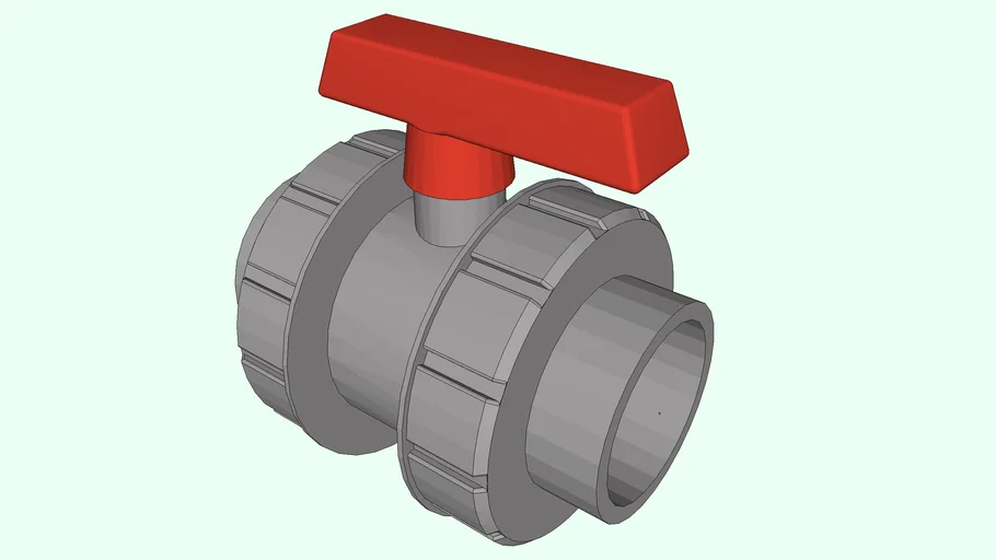 VALVULA PVC ENLACE DE 3 PIEZAS